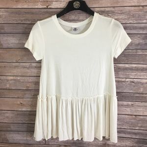 GUC Agnes & Dora Flowy bottom top, white